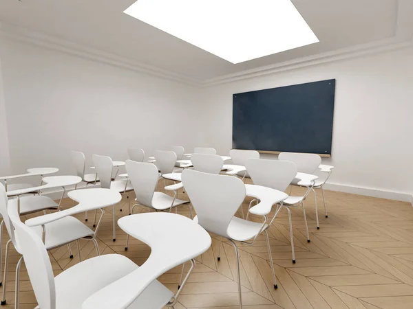 Rendering Empty Classroom — Stock Photo, Image