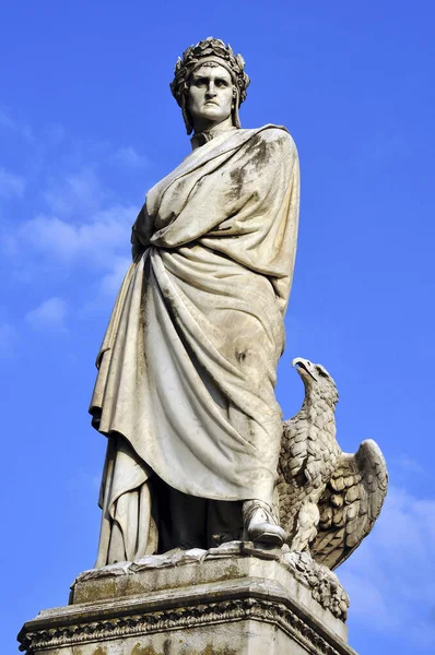 Dante Alighieri Monument Florence — Foto de Stock