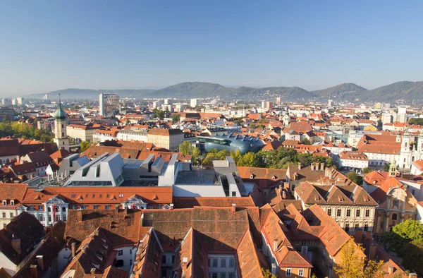 Vista Panorâmica Majestosa Cidade Urbana — Fotografia de Stock