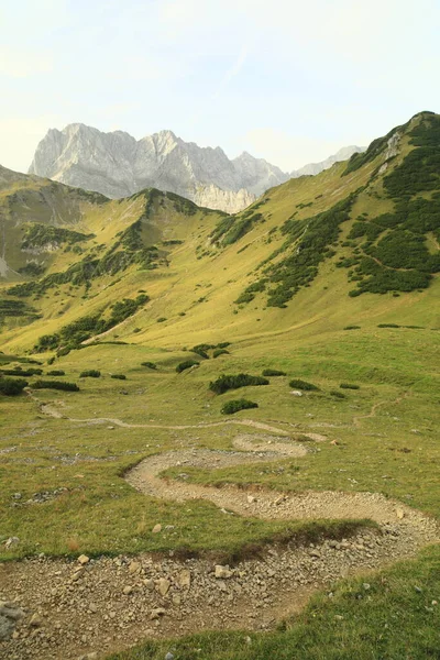 Camino Montaña Karwendelgebirge — Foto de Stock