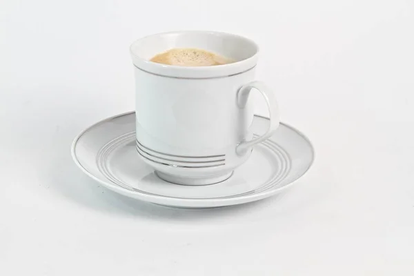 Tasse Café Isolé Sur Blanc — Photo