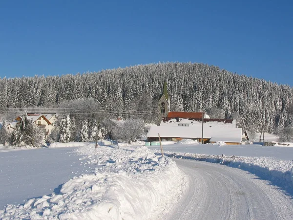 Stadl Winter Sauwald Upper Austria — Stock Photo, Image