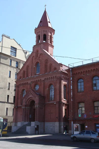 Russia Saint Petersburg Estonian Lutheran Church Joan — Stock Photo, Image