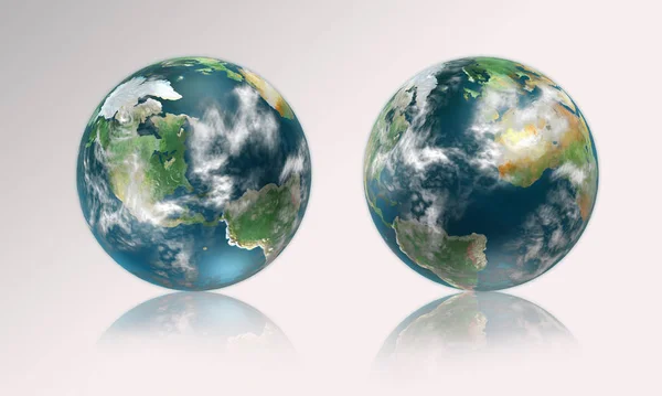 Mother Earth Two Sides — Stock Photo, Image