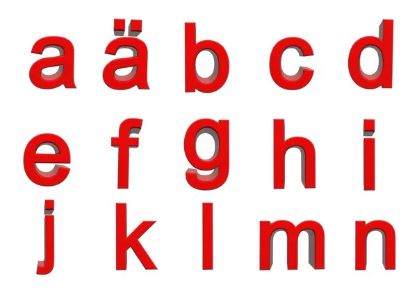 Alphabet Buchstaben Abc Stil — Stockfoto