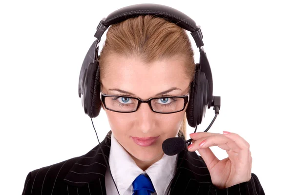 Friendly Call Service Operator — Stock Photo, Image