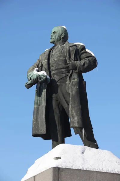 Rusland Vyborg Lenin Monument — Stockfoto