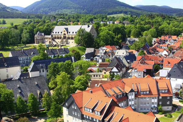 Kejserliga Palatset 1040 1050 Restaurerad 1800 Talet Goslar Nedre Saxony — Stockfoto