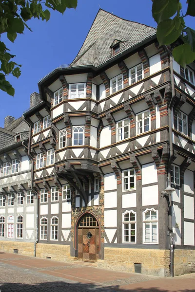 Bibliotheek Oude Stad Goslar Nedersaksen Duitsland Unesco Wereld Erfgoed — Stockfoto