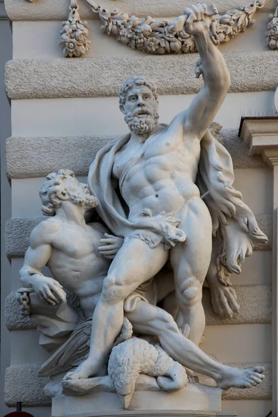 Herakles Frees Prometheus Michaelertrakt Vienna — Stock Photo, Image