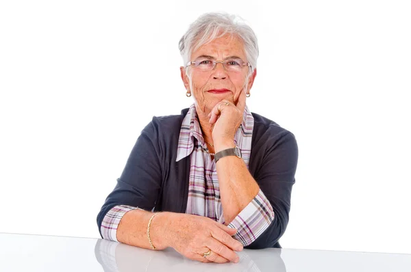 Seniorin Porträt Einer Älteren Person — Stockfoto