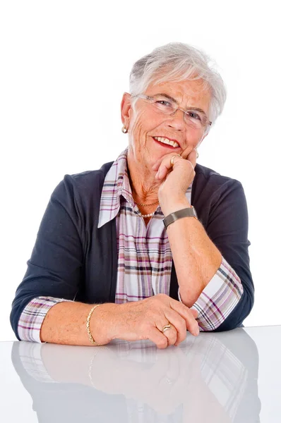 Senior Woman Portretul Unei Persoane Vârstă — Fotografie, imagine de stoc