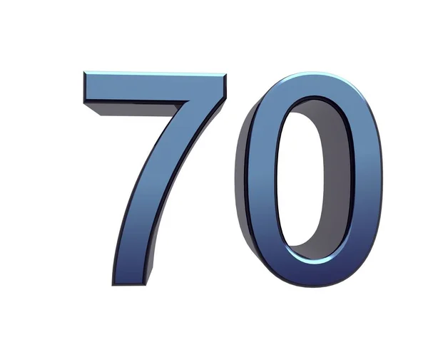 70番レンダリングデザインコンセプト — ストック写真