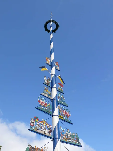 Maypole Sobre Alimentos Munique — Fotografia de Stock