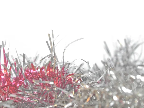 Tinsel Pour Décoration Arbre Noël Utile Comme Fond — Photo