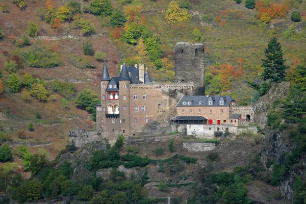 Rheingau Goarshausen Die Burg Katz — Stockfoto