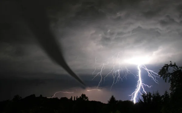Blitz Himmel Klimawandel — Stockfoto