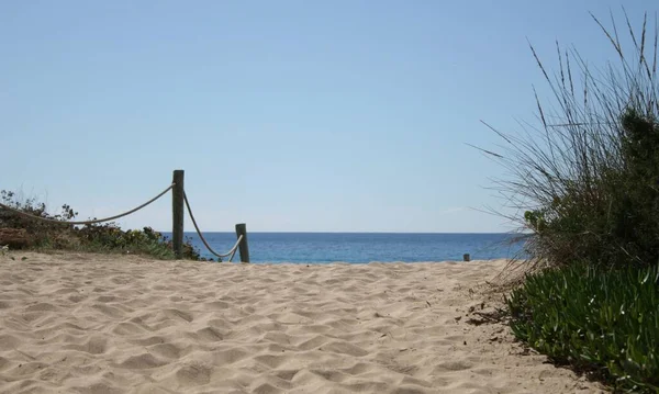 Vista Panorámica Del Camino Playa — Foto de Stock