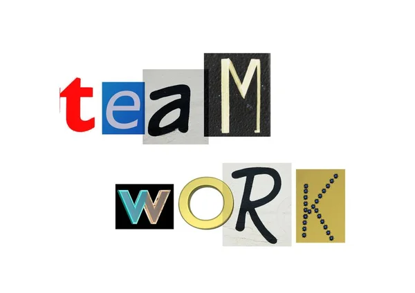 Teamwork Digital Modern Illustration — Stock Photo, Image