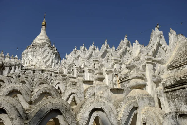 Hsinbyume Pagoda Mingun Myanmar — Fotografia de Stock