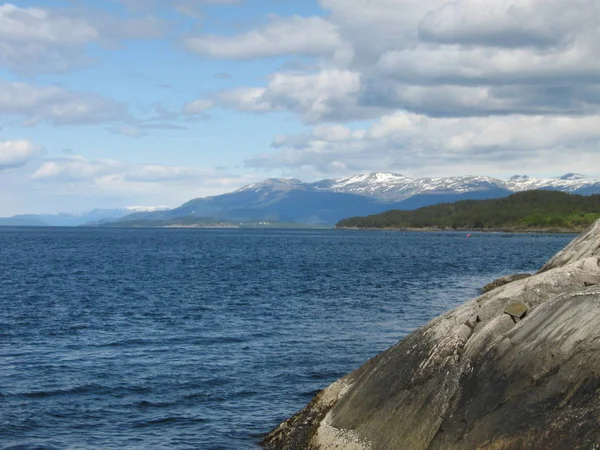 Norwegia Tle Krajobrazu — Zdjęcie stockowe