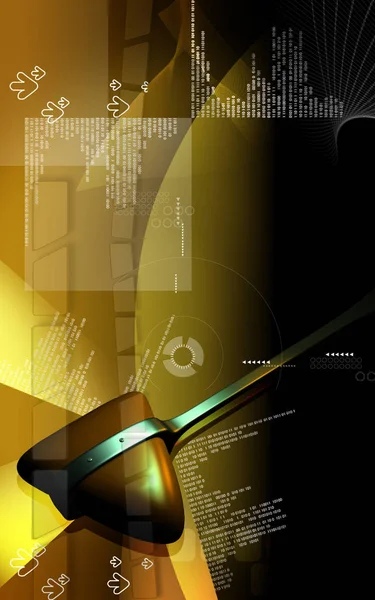 Illustration Numérique Marteau Chirurgical Arrière Plan Couleur — Photo