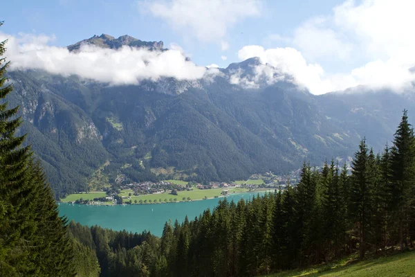 Geweldige Natuur Alpen Bergen Achtergrond — Stockfoto