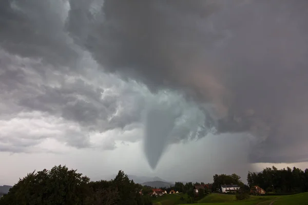 Tornade Ouragan Dans Ciel Catastrophe Naturelle — Photo