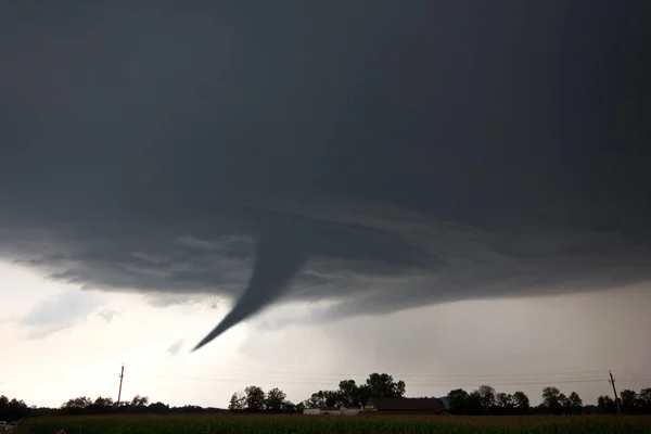 Tornado Furacão Céu Desastre Natural — Fotografia de Stock