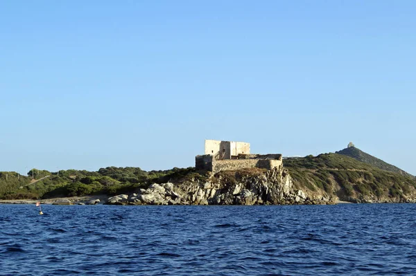 Fortezza Vecchia Och Väderstation Cape Carbonara Sardinia — Stockfoto