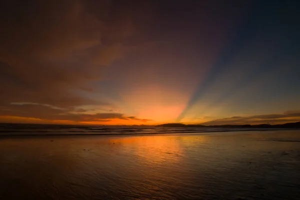 Захід Сонця Пляжі Нанг Крабі — стокове фото