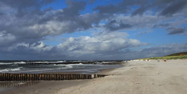 Вид Пляж Балтійського Моря — стокове фото