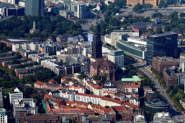 Aerial Shot Hamburg City — Stock Photo, Image