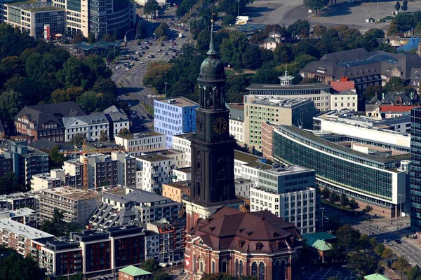 Вид Воздуха Гамбург — стоковое фото