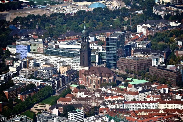 Vista Aérea Hamburgo — Fotografia de Stock