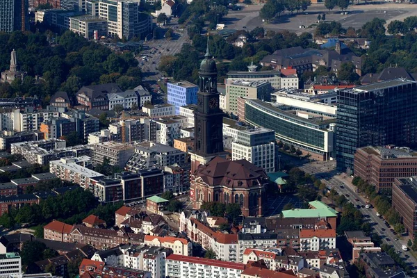 Vista Aérea Hamburgo — Foto de Stock