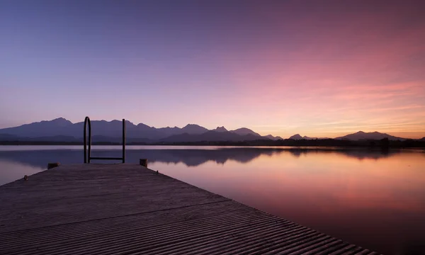 Lúpulo Lago Con Embarcadero — Foto de Stock