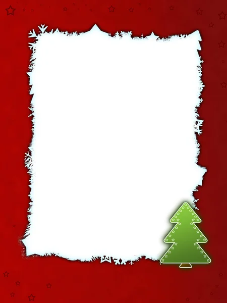 Tarjeta Felicitación Navidad Rojo — Foto de Stock