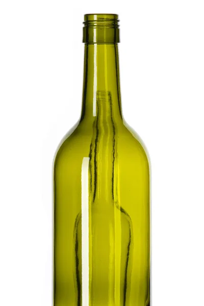 Bottiglie Vuote Distorte Isolate Sfondo Bianco — Foto Stock