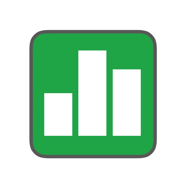 Grafik Düğmesi Basit Web Simgesi — Stok fotoğraf