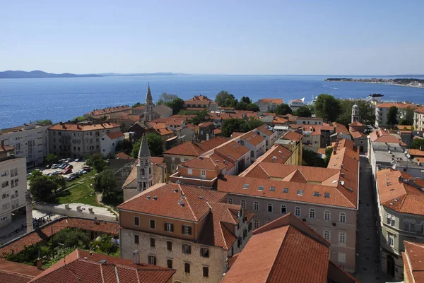 Zadar Boven Daken Van Stad — Stockfoto