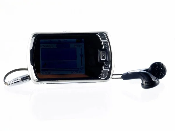 Mp4 Player Izolat Fundal Alb — Fotografie, imagine de stoc