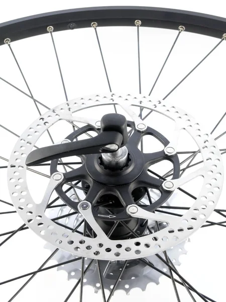 Series Sport Rear Bicycle Cog Cassette Isolated White Background Close — 图库照片