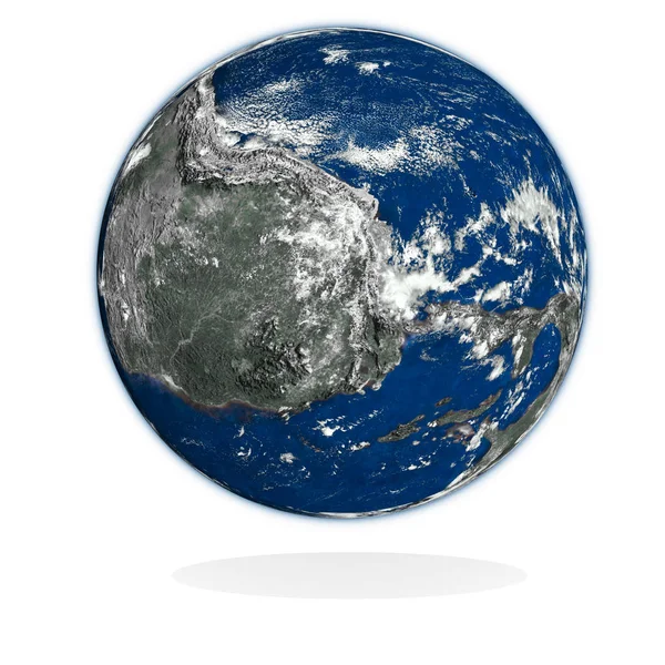 Третья Неизвестная Планета Белом Источник Данных Nasa — стоковое фото