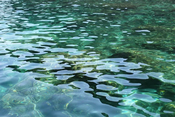 Groen Transparant Water Milos Greece — Stockfoto