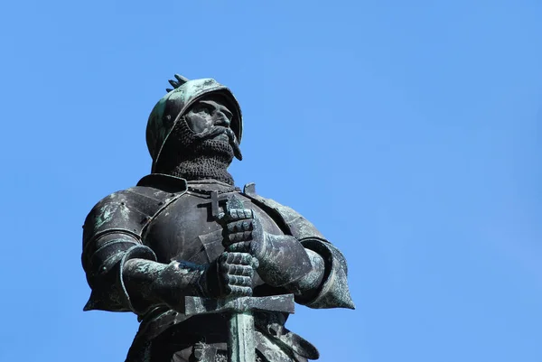 Statue Pont King Charles Londres Royaume Uni — Photo