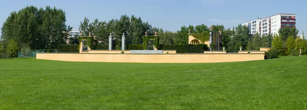 Jardín Estilo Renacentista Italiano Panorama — Foto de Stock
