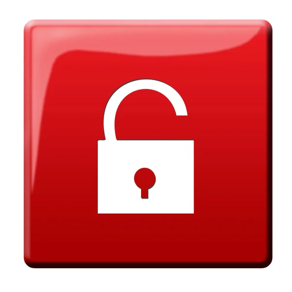 Ilustración Botones Seguridad Protección Datos —  Fotos de Stock
