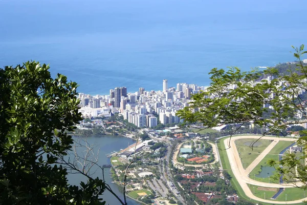 Staden Rio Janeiro Visa Från Corcovado — Stockfoto