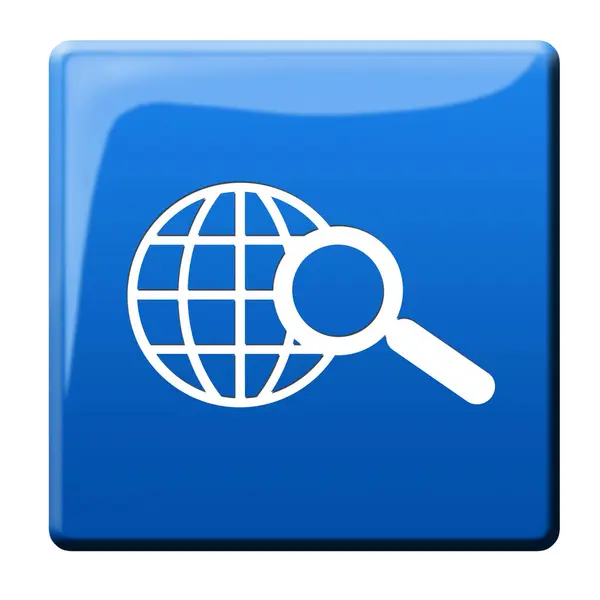 Internet Search Button Illustration — Stock Photo, Image